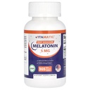 维生素Melatonin 5 mg 片 | 蔬菜,非GMO, Gluten Free | 1年 供应 | 天然莓 Flavor - 365 平板电脑