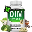 Dim 补充 910 mg + BioPerine Complex - 支持荷尔蒙平衡和雌激素代谢的Diindolylmethane, 帮助更年期Acne PCOS 更好的皮肤造型, 面向男性, 60 Capsules