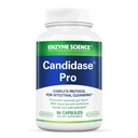 Enzyme Science Candidase Pro - Candidase – Candida Cleanse和Detox 支持女性和男性的带辅生素的消化酶设计 - Gut Health - Enzimas Digestivas - 84 Capsules