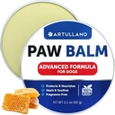 狗爪巴姆 - Lick Safe Snout Soother - Moisturizies, Soothes & Nourishes Irited Paw Pades and Dry Nose - 防碎裂和伤痕 - 狗脚巴姆与蜡,油,黄油,油脂,提取物 - 2.1 Oz
