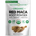 有机, Raw Pervia Red Maca Root Powder – Premium USDA认证,Hormone平衡 女性,自然能源,Mood支持,非GMO,Vegan超级食品,16 oz