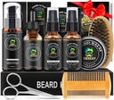 XIKEZAN 男装熊皮套装 男装熊皮套装 W/2 Pack Beard Serum, 洗涤, 油, 鲍姆, Comb, Brush, 剪刀, Bag, EBook, 男装独特的生日礼物 He Dad 丈夫 圣诞兄弟 Stoffers