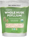 Mercola博士 有机整体 Husk Psyllium 饮食补充品,68种服务(12种),饮食纤维的好来源,支持消化健康,非转基因生物,Gluten Free, Soy Free,USDA 有机