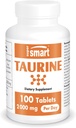 Supersmart - Tourine Supplement – 每天2000mg(高强度) - 氨基酸 - 运动营养 → 非GMO & Gluten Free - 100 平板电脑