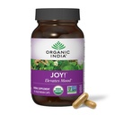 ORGANIC INDIA JOY 草药补充剂 - 免疫支持,促进记忆和集中,维冈,无胶囊,科舍尔,USDA认证有机体,非GMO,平静 - 90 Capsules