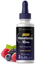 卡莱尔·梅拉图宁 10 mg → 2 fl oz 液体滴放 → Berry Flavor → 成人 → 非GMO 蔬菜补充品