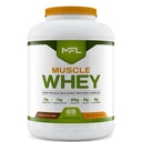 MFL Muscle Whey蛋白l 28g of Protein l 8g BCAAs l Keto 友好l 低碳l 5 lbs. (焦炭岩浆)