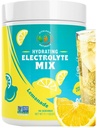 电解石粉 – 零糖柠檬水解混合 → 90 服务 → Keto, Vegan, Gluten-Free → 天然电解石 用于肌肉恢复,能源与免疫支持 → 女性电解石饮料