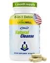 Detox - Colon Cleanser for Wight Flush, Bowel Movement Supplements for Tomach Bloating, 促进消化健康, Premium Cleanse Form for Men and Men and Women, 60 Counter (英语).