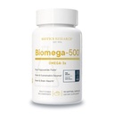 生物学研究 Biomega 500 Omega 3 鱼油补充品,与EPA/DHA高度集中的鱼油,Omega 3 脂肪酸,支持Imune和心血管 90 软胶盖