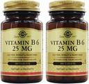 SOLGAR 维生素B6 25 Mg,100 Talets,100 Counter(24袋)