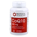 生活平衡议定书 CoQ10 400mg - 与维生素E & Soy Lecithin - CoQ10 补充 - Halal & Egg Free - 60软胶