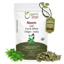有机方法 Neem Leaf 剪切和筛 | 草茶 | Premium Neem Leaf | USDA认证 | Non GMO & Gluten Free |  Origin 起源 - 印度 (8 oz - 1/2磅)