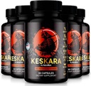 (5 Pack) Keskara Pills for Men, Keskara Capsules, Keskara Male 补编, Premium 性能支持, 肌肉生长和总体健康的自然公式, 官方审查(300 Capsules)