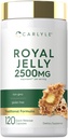 Carlyle Royal Jelly Capsule → 2500mg → 120 Counter → Non-GMO 和 Gluten 自由公式 → 传统补充