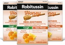 Robitussin Medi-Soothers Honey Lemon Throat Lozenges, 长长的咳嗽+喉痛缓解——48个计数(3x16厘米包装)