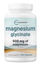 谷氨酸镁500mg, 240 Capsules 100% Chelated for Max Absociation 支持睡眠,肌肉,心脏和神经健康 → Non-GMO