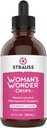 Strauss Heartdrops Women's Wonderdrops; Spearmint Flavour 的月经和月经支持补编, 自然公式, 格鲁滕自由, 无豆, 非GMO, 3.4oz 瓶装