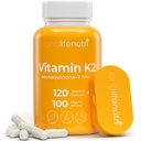 LongLifeNutri维生素K2 MK-7 100mcg – 对骨骼和流通的营养支持,120 蔬菜卡普尔,4-Month 供应,实验室测试,在美国制造,非GMO