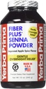 Yerba Prima Fiber Plus Senna Powder, 12 Ounce - 用于恢复常态的短期使用, 改进的苹果辣椒火焰, Stevia Sweeted, 提供晚间温柔的救济