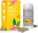 维根维生素C补充剂——VIT C + Citrus Bioflavoids 维根维生素与健康补充剂——每日补充剂(60 Capsules)——维生素C 500mg Capsules 抗氧化剂补充剂