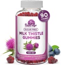 Milk Thistle Gummys - 自然火爆,无糖的Milk Thatle 1000mg 提取 – Liver Detox, Support, Revent Cleanse. 牛奶-奶酪、动力或茶类的美味替代品 - 90