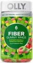 OLLY Fiber Gummy Rings, 5g Prebiotive Fiber, FOS (Fructo-oligosaccharides), 消化支持, 贝里梅隆