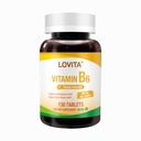 Lovita 维生素B6(多氯oxin)80毫克,及时释放,持续8小时,支持心血管和神经健康,130 Vegan 片