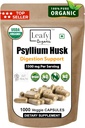 yl Husk 1500mg Per service, 1000 capsules - 双强 - Premium Psyllium Fiber 补充 - 对文摘和规律性大 - 100%天然可溶性纤维