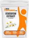 Bulk Assupports.com Feverfew 提取粉末 - Feverfew 草药补充剂 - Gluten Free, 每架服役300mg, 500g (1.1磅) (Pack of 1)