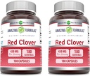 (原始内容存档于2017-09-21). Excellent Formula Red Clover Supplements QQ 430 Mg Per Affairing 180 Capsules 180 Capsules XN-GMO Gluten Free QQ 在美国制造 QQ2 Pack