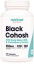 妇女营养成本黑色Cohosh 660mg,120 Capsules - 与Don Quai, DIM, 以及 Chaste Berry, Veggie Caps, Non-GMO, Gluten Free 合作