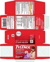Tylenool儿童疼痛 + Fever 可切片 葡萄火焰 - 24厘米,包4