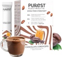 Know Brainer Purest Electrolyte 巧克力 Cordyceps 粉末包 — 全食品水分 — 发酵的卡考和太阳海盐用于超电解平衡