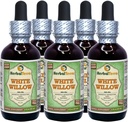 白柳(Salix Alba) Glycerite,有机干巴克酒-FREE液体萃取剂(Brand name:Herbalterra, Proudly in USA) 5x2 fl.oz(5x60 ml)