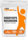 Bulk Assupports.com Cordyceps Mushroom 提取粉末 - Cordyceps Sinensis, 蘑菇补充剂 - Vegan & Gluten Free, 2g per service, 250g (8.8 oz) (Pack of 1).