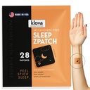 Klova Melatonin-Free Sleep Patches for Adults QQ 与 Ashwagandha, Valerian, GABA & L-Theanine 一起为成人提供自然睡眠援助, 更快的入睡, 更久的入睡, 醒来刷新了 28 个补丁