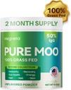 Bovine Colostrum 人肉补充剂 - 50% IgG 100% Grass Fed, Colostrum Power for Gut Health, Skin & Hair, Beauty and Immune Support Pre Moo Keto, Gluten & Fat Free(不喜爱) V3