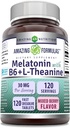 配有维生素B6 + L-Thenine 的神奇配方 + 30 Mg Per service + 混合贝里 Flavor → 120块平板电脑 → Non-GMO → Gluten Free → 制造于美国