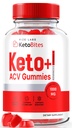 rize 实验室 KetoBites Keto+ACV Gummys, All Natural Gummys for Advanced Wight Loss, Apple 苹果苹果酒醋补充剂,官方评论 (60 Gummys)