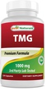 最佳天然物 TMG 三甲基甘化(作为Betaine Anhydrous) 1000 mg 作用 - 120 capsules - 健康同位素水平与甲基化支持(120个计数(一包))