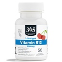 365 由全食品市场,维生素B12500mcg Lozenges,天然樱桃Flavor,Vegan,50 Count