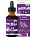Valerian Root Sleep Supports Drops, Passion Flower, Chamomile, Lavender, Soursop Leess, & Hibiscus Herb 提取辅助 Tincture 睡眠声音和深度。 完美与睡眠的声音。 2OZ (英语).