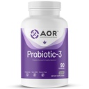 AOR, Probiotic 3, 为健康胃肠道切除、Gut Flora和免疫反应提供消化性援助,《饮食补充》,45种服务(90卡普勒斯)