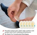 Blister Cushions(15PCS) Gel Hydrocolloid 指甲、脚趾、脚跟-防水的Blister防水罩,Ultra-Thin 粘合剂