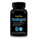 Isabgol Psyllium Husk 500mg 补编,溶性纤维的极佳来源,90 Veg Capsules