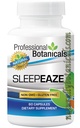 专业植物学 Sleep Eaze, Natural Sleep Aide 补充品, Non Habit 形成睡眠 补充品 Valerian Root and German Chamomile - 60 植物学 Capsule