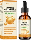 含有8种基本B类维生素的维生素B复合液体——Thiamine, Riboflavin, Niacin, Pantothenic酸, Pyridoxine, Botin, Folic, Methycobalamin - 2 Fl. Oz.