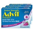 (原始内容存档于2018-09-21) (中文(简体) ). Advil Junior Striff Chewable Ibuprofen Pain Reliver and Fever Relader, Children's Ibuprofen for Pain Relief, Grape - 24 plats (pack of 3).